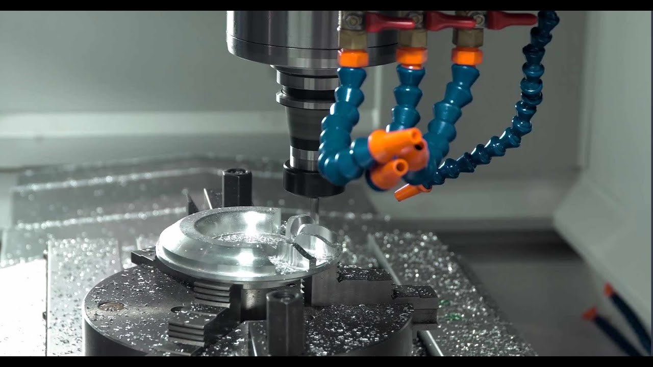 CNC machining process for custom parts production with high precision