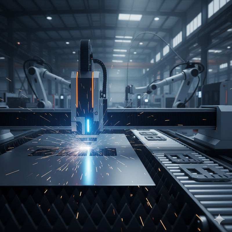 Precision sheet metal production in a China factory